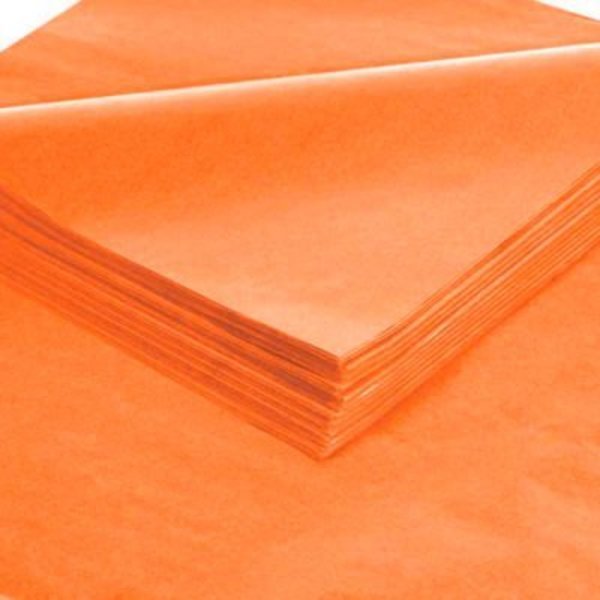 Box Packaging Global Industrial„¢ Gift Grade Tissue Paper, 20"W x 30"L, Orange, 480 Sheets T2030S